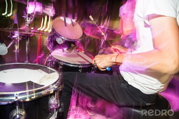 Fotobehang Rock’n’roll en drummer