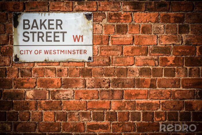 Fotobehang Rode baksteen Baker Street Londen