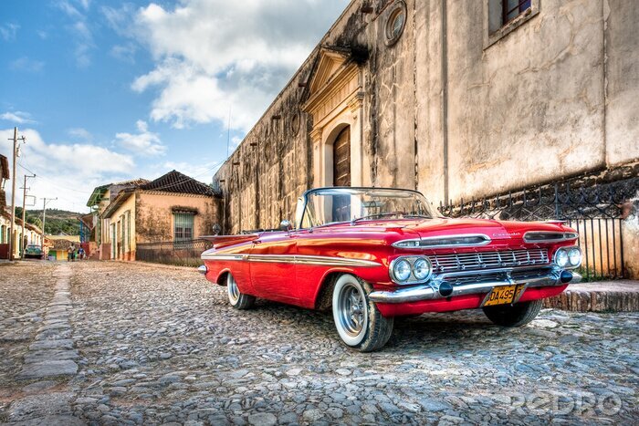 Fotobehang Rode Chevrolet