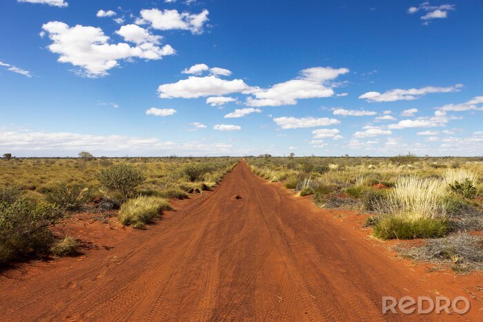 Fotobehang Rode weg in Australië