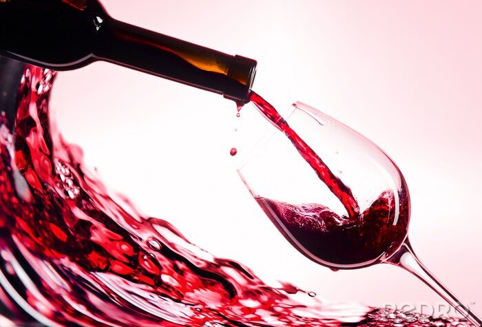 Fotobehang Rode wijn