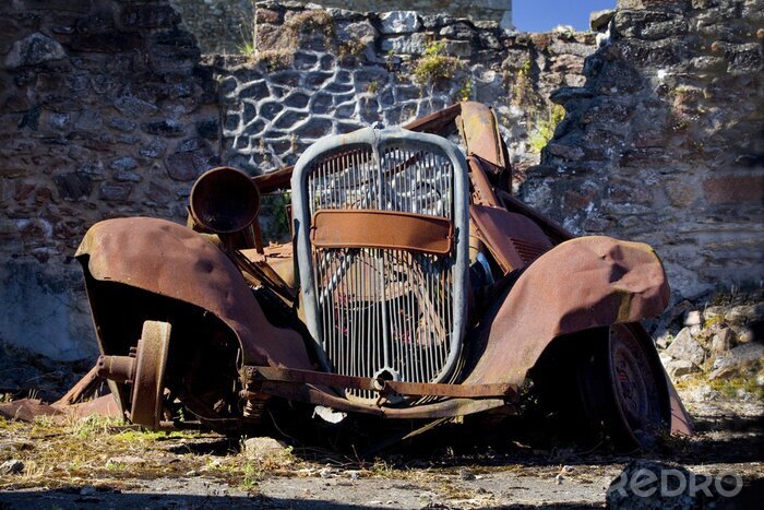 Fotobehang Roestige oude auto