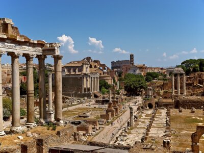 ROM, eeuwige stadt, Kolosseum, het Forum Romanum, de Via Sacra
