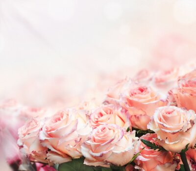 Fotobehang Romantisch boeket rozen