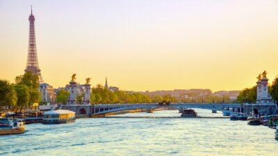 Fotobehang Romantisch uitzicht op Parijs