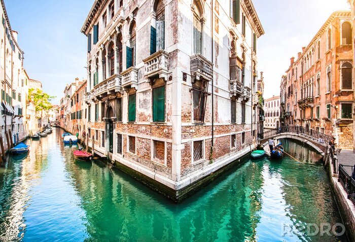 Fotobehang Romantische landschappen in Venetië