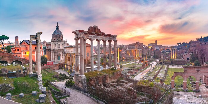 Fotobehang Rome bij zonsopgang