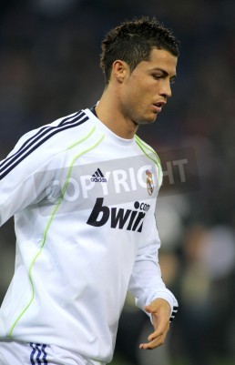 Fotobehang Ronaldo in een shirt van Real Madrid