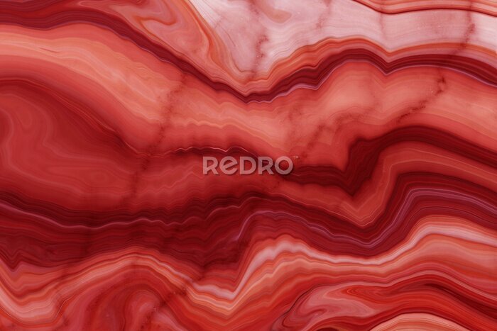 Fotobehang Rood marmeren patroon