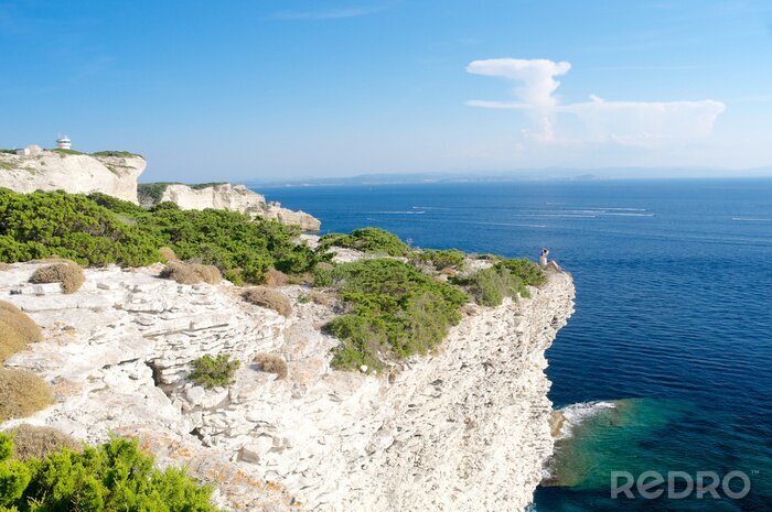 Fotobehang Rotsen en de zee op Corsica