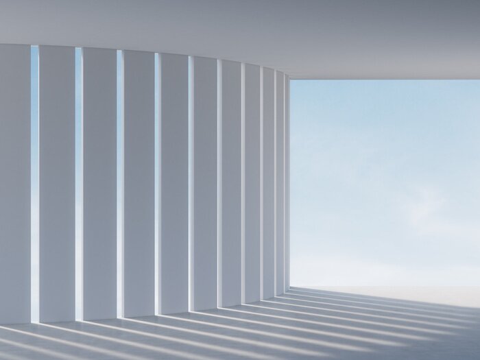 Fotobehang Round hall