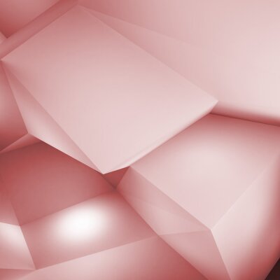Fotobehang Roze abstracte geometrische figuren
