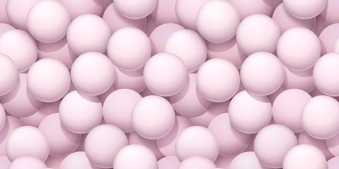 Fotobehang Roze driedimensionale Ballen