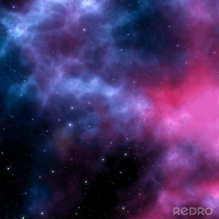 Fotobehang Roze en paarse galaxy
