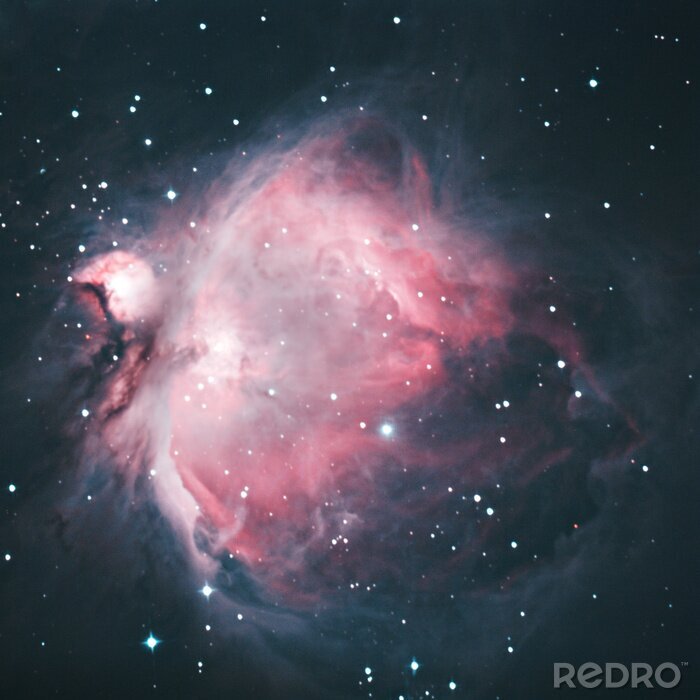 Fotobehang Roze nevel in de galaxy