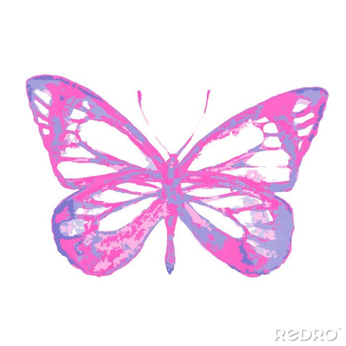 Fotobehang Roze-paarse vlinder