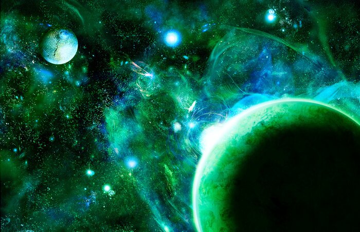 Fotobehang Ruimte stijgende