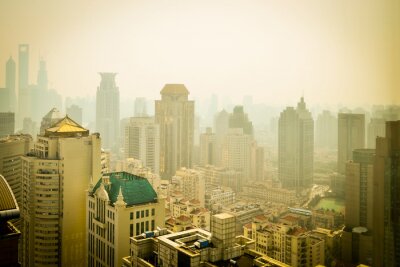 Fotobehang Ruimtefotografie in Shanghai