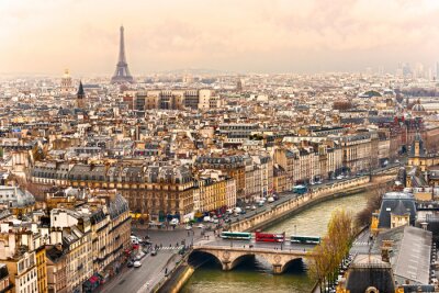 Ruimtelijk overzicht van de Parijse architectuur