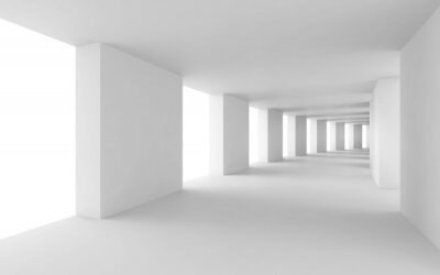 Fotobehang Ruimtelijke minimalistische tunnel