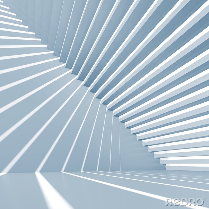 Fotobehang Ruimtelijke structuur gemaakt van lichten