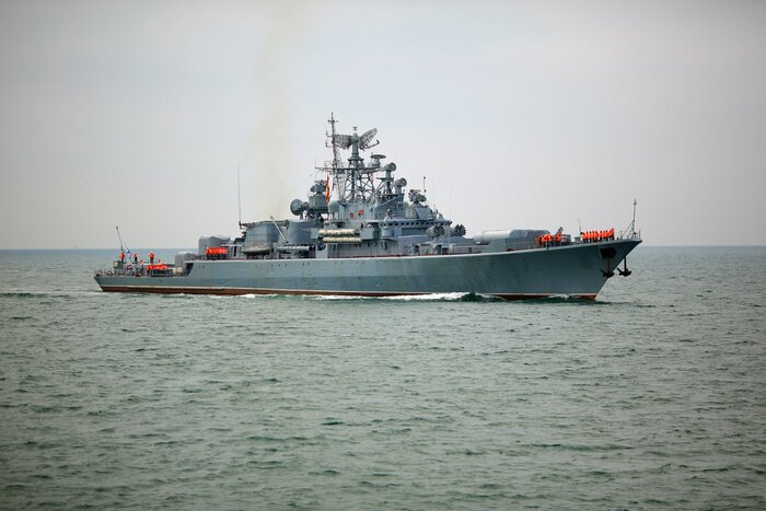 Fotobehang Russisch oorlogsschip