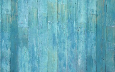 Fotobehang Rustieke blauwe houten muur