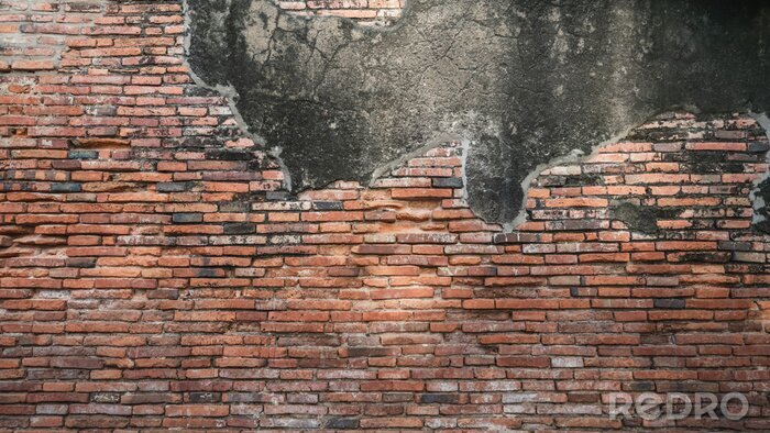 Fotobehang Rustieke muur van baksteen