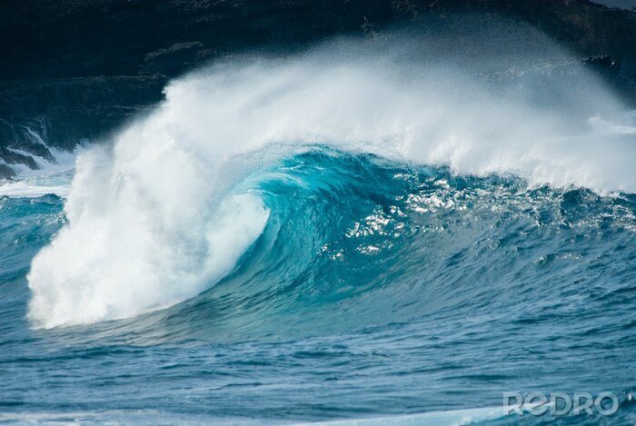 Fotobehang Ruwe aard van zeegolven