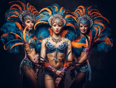 Fotobehang Samba-dansers