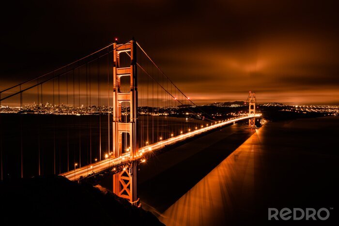 Fotobehang San Francisco bij nacht