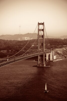 San Francisco brug in vintage stijl