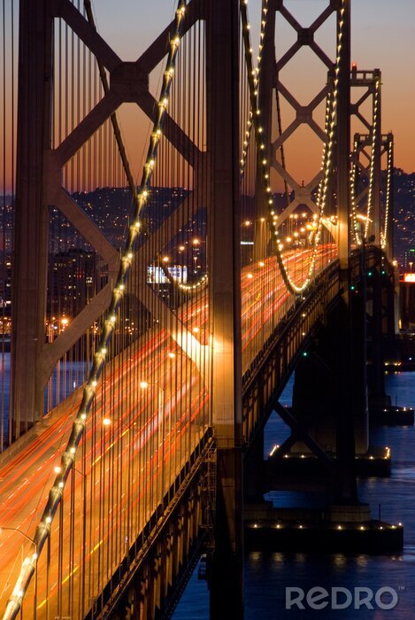 Fotobehang San Francisco en de Baaibrug