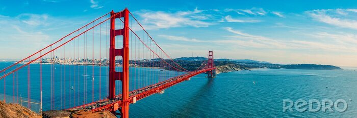 Fotobehang San Francisco en de rode brug