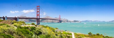 San Francisco Golden Gate op het landschap