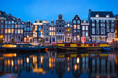 Fotobehang Schepen op het water in Amsterdam