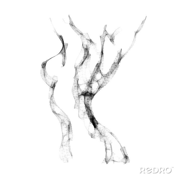 Fotobehang Schets van een naakte vrouw