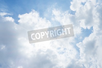 Fotobehang Schilderachtige heldere wolken