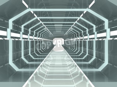 Fotobehang Sci-Fi tunnel