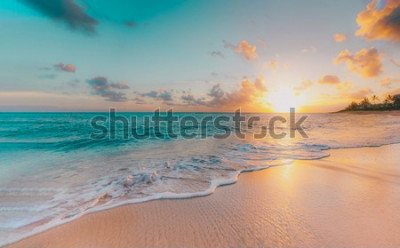 Fotobehang Sea beach blue sky sand sun daylight relaxation landscape viewpoint for design postcard and calendar in thailand