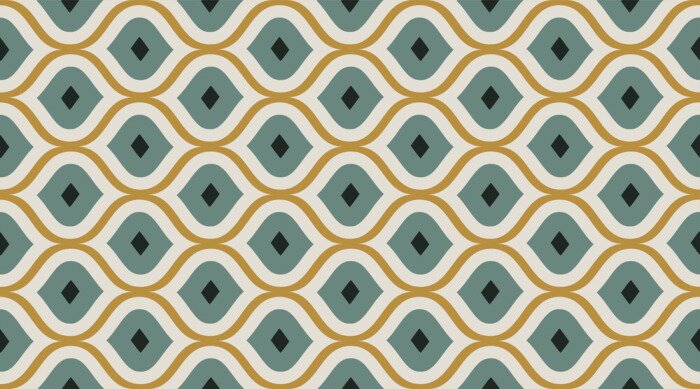 Fotobehang Seamless pattern geometric. Delicate beautiful ornament. Geometric fashion fabric print. Seamless vector pattern.
