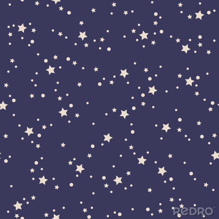 Fotobehang seamless stars pattern