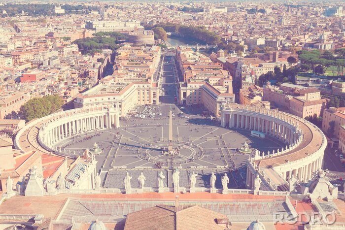Fotobehang Sint-Pietersplein in Vaticaanstad