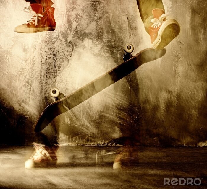 Fotobehang Skateboard truc