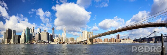 Fotobehang Skyline van Brooklyn Bridge
