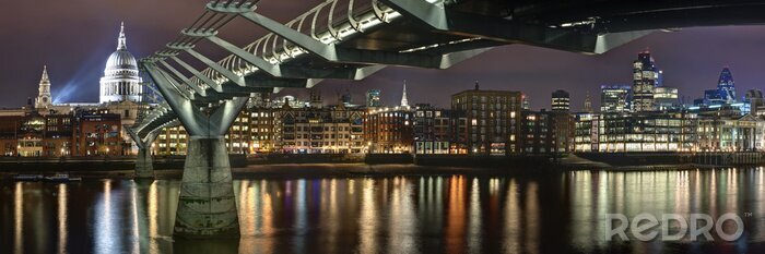 Fotobehang Skyline van de stad met London Bridge