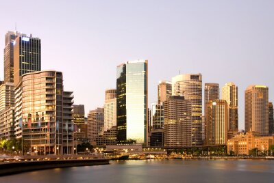 Fotobehang Skyline van een stad in Australië