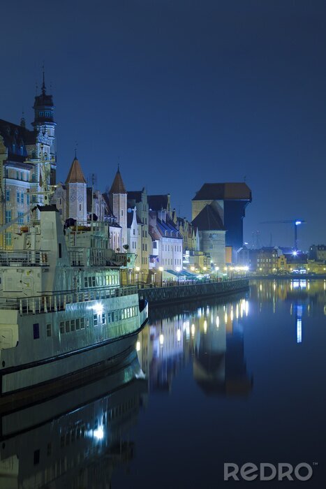 Fotobehang Skyline van Gdañsk