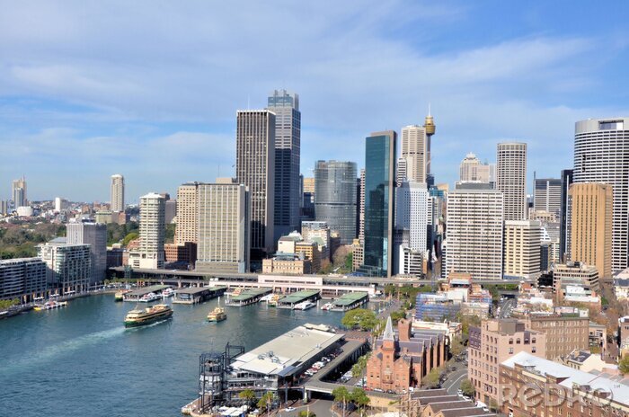 Fotobehang Skyline van het centrum van Sydney