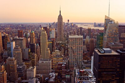 Fotobehang Skyline van Manhattan in New York